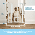 thumbnail image 3 of Carlson Extra Tall Metal Walk Through Pet Gate with Small Pet Door and Extension Kit, 36" H x 29"-36.5" W, 3 of 11