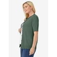 thumbnail image 3 of Woman Within Plus Size Perfect Elbow-Length Sleeve Cardigan, 3 of 3