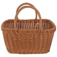 thumbnail image 1 of Canasta de comestibles tejida Compras Canasta de picnic Canasta de frutas Cesta de frutas suministros para el hogar, 1 of 6