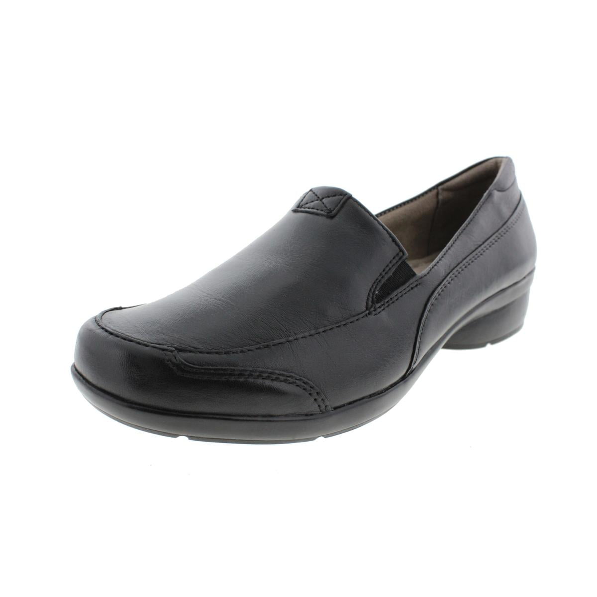 Womens Channing Leather Wedges Loafers - Walmart.com