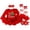Set A, variant on 4pcs Baby Girls My 1st Christmas Newborn Romper Tutu Dress Headband Leg Warmer Shoes 0-18M