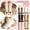 6 Pair: White+Beige+Brown+Black+Dark Gray+Pink, variant on Onlysocks Cute Cozy Thick Slipper Fuzzy Grips Animal Socks for Women, for Winter Indoor Floor Comfort, White