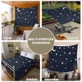 thumbnail image 6 of Modern Navy Blue Tapestry for Bedroom Wall Hanging Tapestry, Japanese Style Moon Stars Minimalism Ceiling Backdrop Tapestries Poster Blanket Wall Decor for Teens Room Living Room Dorm 59" x 79", 6 of 8