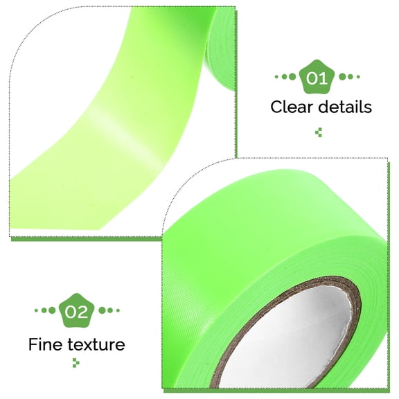 KALLORY High Visibility Fluorescent Reflective Tree Marking Tape, Polyester, 1 Roll for Outdoor Safety and Forestry Use