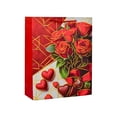 thumbnail image 3 of Lunxisen 4 Pcs Happy Valentines Day Gift Bag with Handle Large Red Rose Gift Bags with Tissue Paper, Romantic Valentines Gift Bags for Her Him Girlfriend Boyfriend, 3 of 6