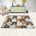 thumbnail image 3 of SKYSONIC Lightweight Soft Area Rugs Kawaii Teddy Bear Floor Mat for Kids Playing Room Hardwood Floor Living Room Nursery Rugs, 72x48 inch, 3 of 6