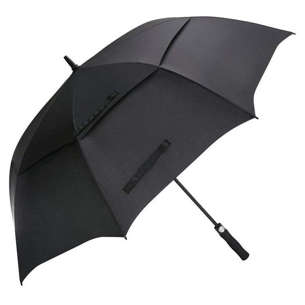ARDECO 62" Automatic Open Golf Umbrella UV Sun Protection Extra Large Oversize Double Canopy