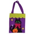 thumbnail image 3 of Bolso De Mano De Halloween De Tela No Tejida Truco O Trato Decoración De Fiesta En El Hogar Bolso De Almacenamiento(Gato Negro), 3 of 14