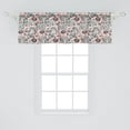 thumbnail image 2 of Ambesonne Flower Window Valance, Blossoms and Dragonflies, 54" X 18", Multicolor, 2 of 3