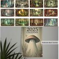 thumbnail image 3 of Mushroom Ghost 2025 Calendar, 8.5 * 11" Vintage Cottage Core Ghost Calendar, 3 of 5