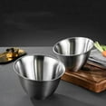 thumbnail image 4 of WSTEER 1Pc Stainless Steel Oblique Mouth Bowl Lettuce Storage Bowl for Restaurant, 4 of 6