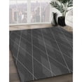 thumbnail image 3 of Ahgly Company Tapis Rond Lavable en Machine Intérieur Transitionnel Gris Cendré, 7 Pieds Rond, 3 of 7