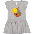 thumbnail image 3 of Inktastic Thanksgiving Turkey, Turkey With Sunflower Girls Toddler Dress, 3 of 5