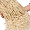 thumbnail image 6 of Butterfly Locs Crochet Hair With Curly Ends 24 Inch 6 Packs Blonde Butterfly Soft Locs Pre-Looped Distressed Butterfly Faux Locs Synthetic Goddess Locs Dreadlocks (24 Inch, 613#), 6 of 6