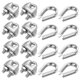 thumbnail image 1 of Juego de accesorios para cable de alambre Uxcell, 12 piezas de abrazadera de clip de cable M4, 10 piezas de ojal de acero inoxidable de 5/32", 1 of 6