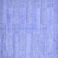 thumbnail image 1 of Ahgly Company Machine Washable Indoor Square Solid Blue Modern Area Rugs, 6' Square, 1 of 4