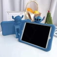 thumbnail image 2 of 2019 iPad Air 3/2017 iPad Pro Case - Stitch iPad Case 10.5 inch for Kids Cute Cartoon Shockproof Protective Case Ultra Soft Slim Silicone Cover with Fold Kickstand (Stitch), 2 of 6