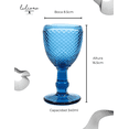 thumbnail image 2 of Juego de 6 copas Lucca Azul Marino, 2 of 5