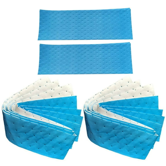 GOOHOCHY 10Pcs Sky-Blue Oil Absorbing Sheets for Kitchen Hood and Range Hood 11.8X3.9X0.1In