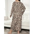thumbnail image 2 of Nightgowns for Women: Cotton Soft Long Sleeve Plus Size Nightgowns, Printed Pajamas Long Sleepdress Casual Sleepwear, 2 of 3