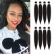 thumbnail image 1 of Difunee Cabello trenzado preestirado  22 pulgadas, 8 paquetes de cabello trenzado largo marrón oscuro para trenzas torcidas o en caja, textura Yaki, ajuste de agua caliente, extensiones de cabello tr, 1 of 1