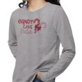 thumbnail image 2 of Candy Cane Cutie Long Sleeve Shirt Unisex 5X-Large Grey, 2 of 5