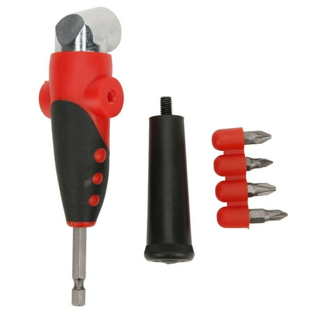

Driver Corner Equipment 1/4-Inch 105  Angle Adapter Screwdriver Attachment With Handle For Electric Screwdriver