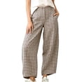 thumbnail image 2 of YuXingFu Womens Cargo Pants Women Petite Relaxed Harem - Back Pocket Streetwear Brown XXXL, 2 of 9