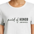 thumbnail image 4 of Maid of Honor Bridesmaid Graphic Tee for Woman With Short Sleeves, 4 of 6
