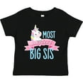 thumbnail image 3 of Inktastic Most Magical Big Sis Cute Unicorn Girls Toddler T-Shirt, 3 of 5