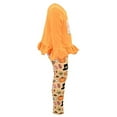thumbnail image 5 of Girls 2 Piece Sweet As Pie Thanksgiving Clothes Set Outfit (6Y, Orange), 5 of 5