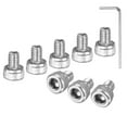 thumbnail image 1 of Uxcell 60-Pack M3 x 4mm Hex Socket Head Cap Screws Bolts, 304 Stainless Steel Machine Bolt Full Thread Precision Fasteners, 1 of 7