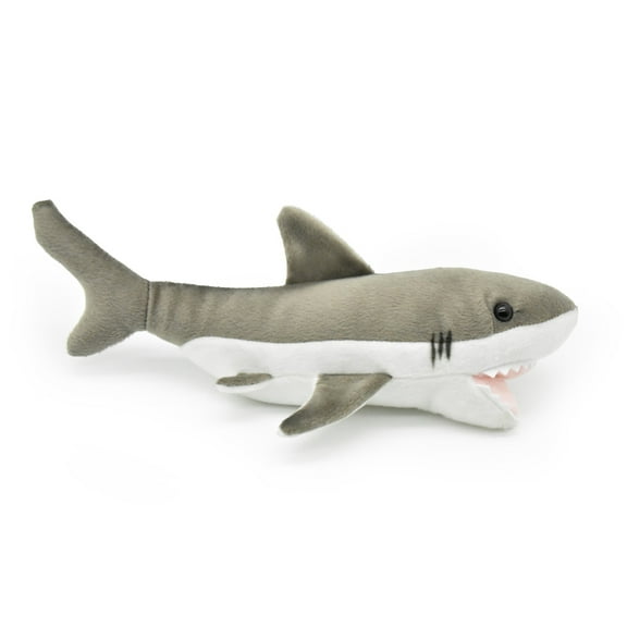 Great White Shark Plush Toy, Realistic Stuffed Animal, Fish, Lifelike, Stuffed Shark, Soft, Toy, Educational, Kids, Gift        10"      F2408 BB60