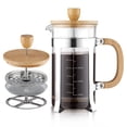 thumbnail image 1 of Cafetera French Press Sivaphe de 1000 ml con tapa de bambú, 1 of 8