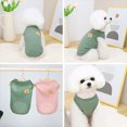 thumbnail image 5 of Visland Pet T-shirt Casual Round Neck Solid Color Cute Bear Pattern Dog Cat Vest for Spring, 5 of 7