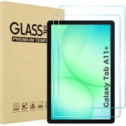 elitegadget 2 Pack Glass Screen Protector for Samsung Galaxy Tab A11+ Plus 11 Inch (SM-X230/X236) 2026 Released - Tempered Glass Film High Definition 9H Hardness