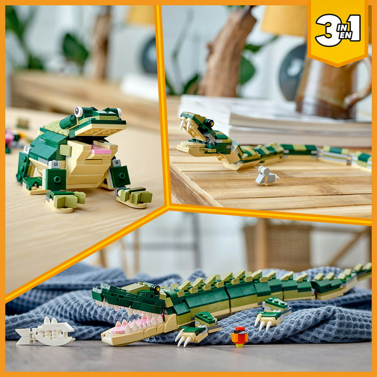LEGO Creator Crocodile 31121 Building Toy Featuring Wild Animal Toys for Kids (454 Pieces) - Walmart.com