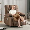 thumbnail image 2 of LEGAHOME Lift Recliner, Electric Power Recliner Chair with Massage Function, PU Leather Lift Chair with Cup Holders and Side Pocket, Wide Seat Recliner Sofa for Elderly, Gray, 2 of 9