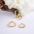 thumbnail image 7 of Lancharmed Gold Plated Stud Earrings for Womens,Love Heart Earring Galentines Gifts, 7 of 7
