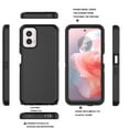 thumbnail image 2 of Njjex Motorola Moto G Power 5G 2024 Cases,Sturdy Phone Case for Moto G Power 5G 2024 6.7",Full-Body Shockproof Protection Heavy Duty Hard Plastic & Shock Rubber Bumper 3-in-1 Case Cover - Black, 2 of 6