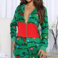 thumbnail image 4 of Ropa De Hogar Navideña Casual Para Mujer B Con Capucha Y Cre, 4 of 8