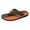 Green, variant on Beach Flip Flops for Men Rubber Sandals Leather Thong Sandals Slip on Straps Soft Cushion Footbed Summer Indoor Outdoor Shoes Green Size 9