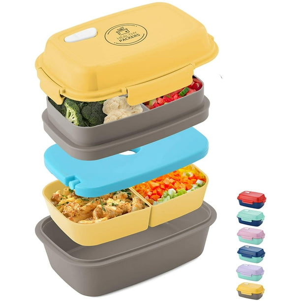 Healthy Packers Bento Box Adult Lunch Box Japanese Insulated Bento Box For Kids With 100 Leakproof Containers School Lunch Box For Fresh Food Walmart Com