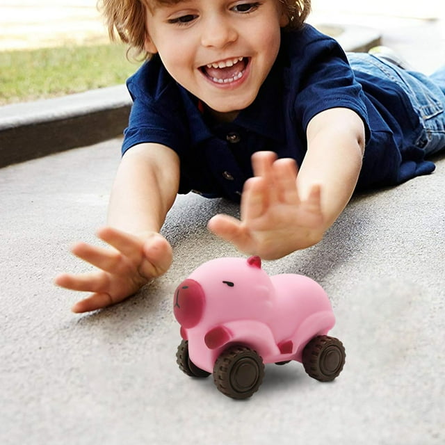 QIPOPIQ Capybara Car Toy, Capybara Car Soft Extensible, Capybara Stretch Car for Stress Relief