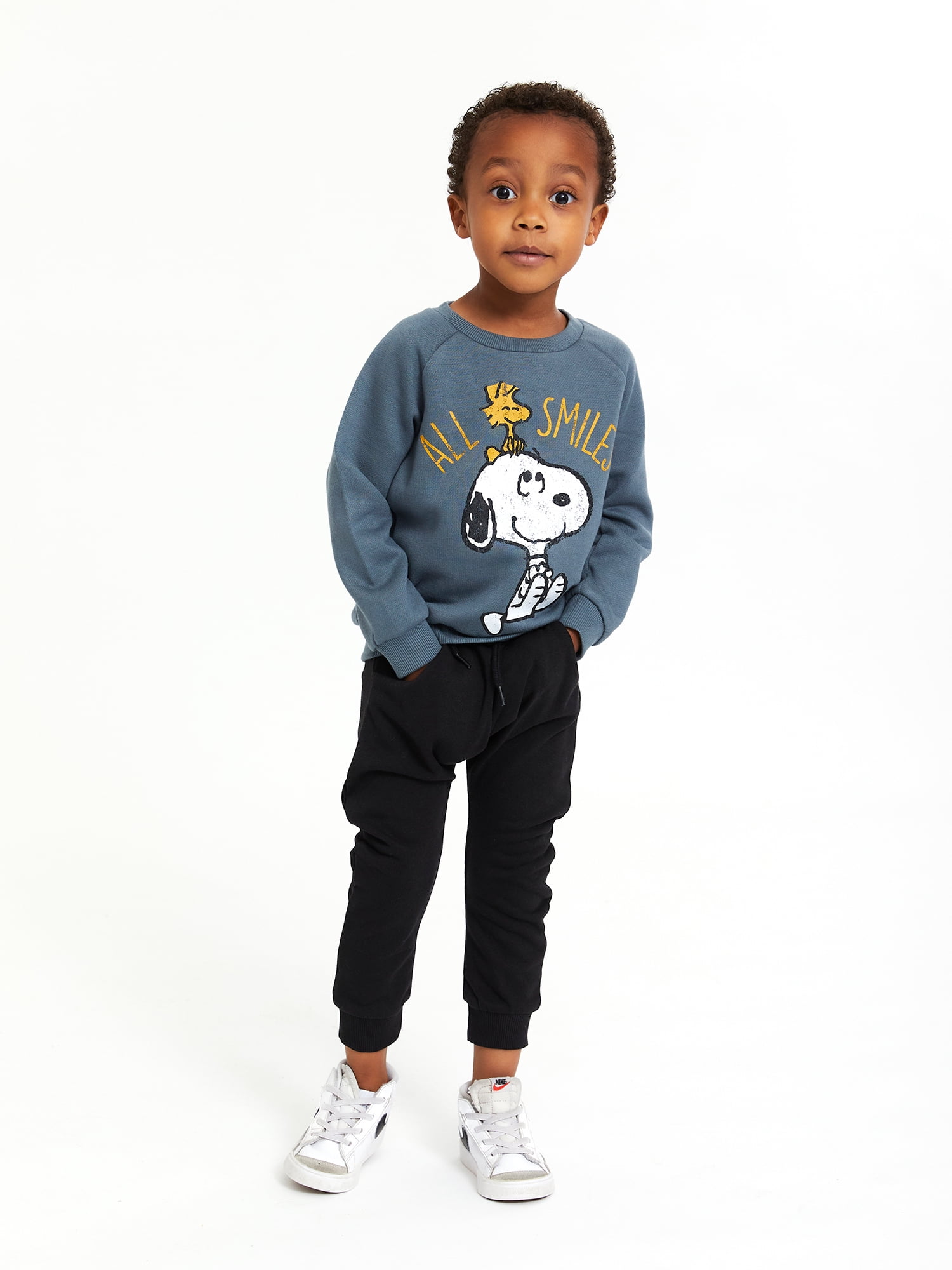 Snoopy Toddler Boy 2PK Pullover Sweatshirt Set, Sizes 12M-5T