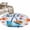 Blue, variant on Sunmmer Beach Round Rug 3ft Washable Circle Entryway Rugs Non Slip Nautical Starfish Shells Bags Floral Watercolor Area Rug Carpet for Bedroom Kitchen Living Room Home Office Dining Room Nursery