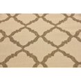 thumbnail image 4 of Unique Loom Raised Trellis Indoor/Outdoor Trellis Rug Beige/Brown 6' 1" Round Geometric Traditional Perfect For Patio Deck Garage Entryway, 4 of 7