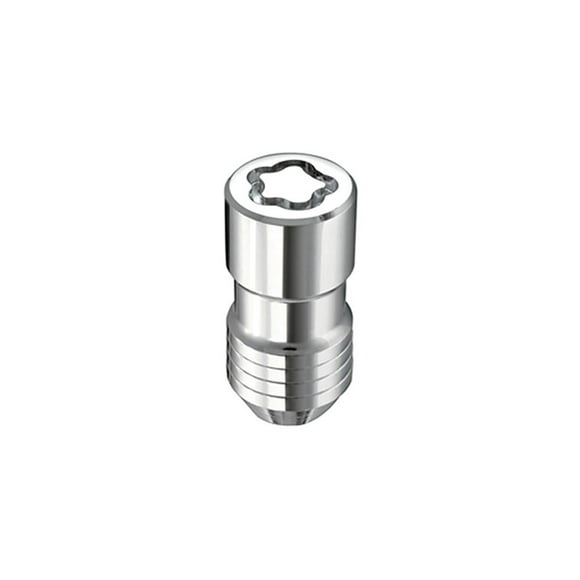 McGard Wheel Access Wheel Lock 24515 Lug Nut Lock; 14 Millimeter X 1.5 Thread Size; 60 Degree Conical; Acorn; 1.6 Inch Overall Length; Chrome Plated; Steel; Set Of 5 With Key
