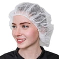 thumbnail image 3 of SAFEKO 1000 WHITE 24" Unisex Polypropylene Bouffant Caps - Case, 3 of 4