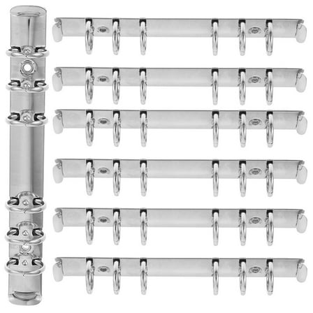 7 Pcs Binder Stationery Supplies Rings Spines Comb Books Clips Section Mechanisms